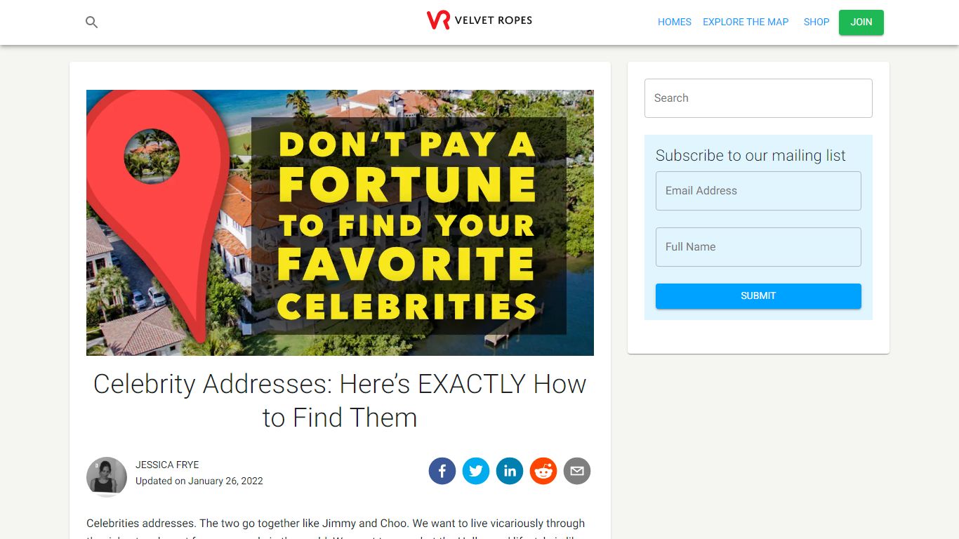 Celebrity Addresses: Here’s EXACTLY How to Find Them